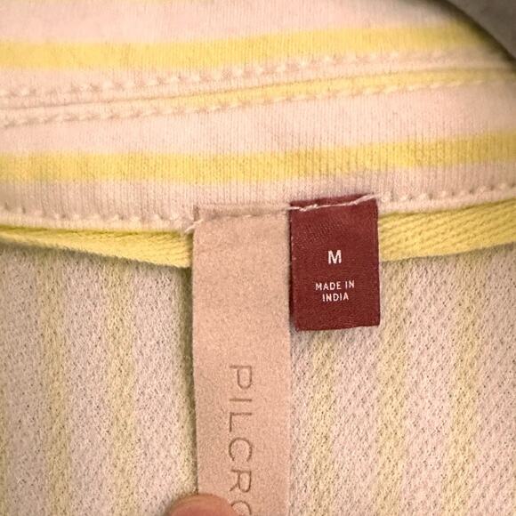 Pilcro Anthropologie Spliced Henley Top Ivory / Oxalis Tint, size M - Picture 3 of 11